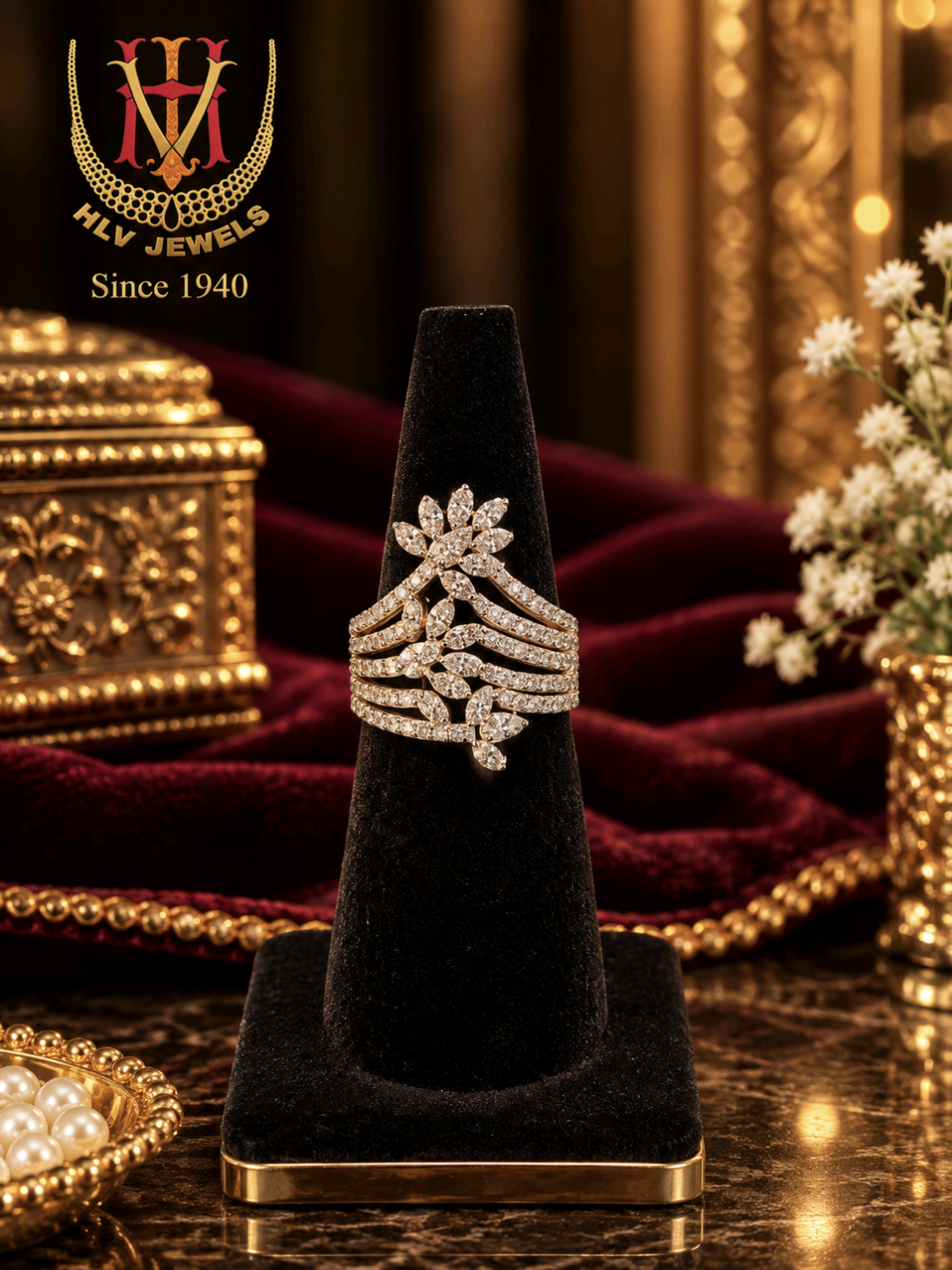 Botanical Diamond Ring