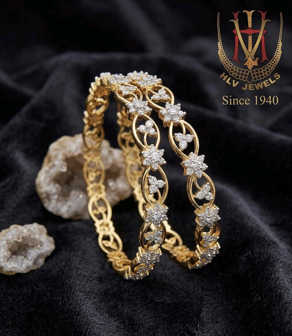 Two-Tone Diamond Bangles