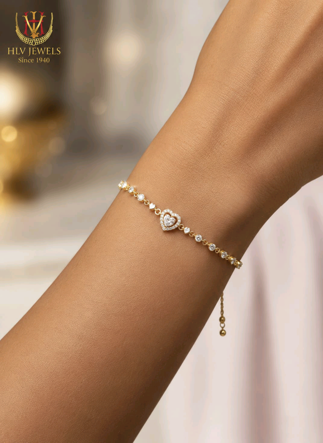 IRAA Heart Diamond Bracelet